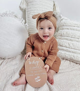 Knit Button Onesie