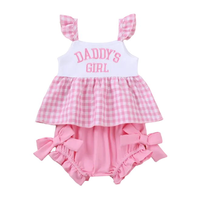 Daddy's Girl Plaid Set