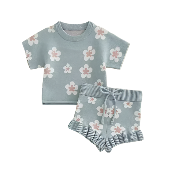 Eva Flower Knit Set