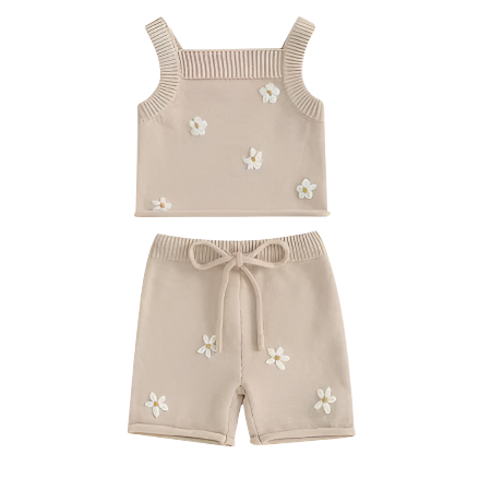 Tori Flower Knit Set