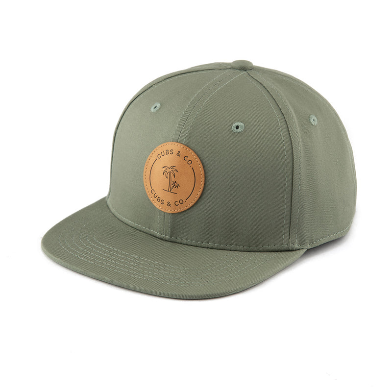 khaki snapback hat, baby cap Australia, cubs and co