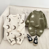 Sun and Moon Knit Onesie
