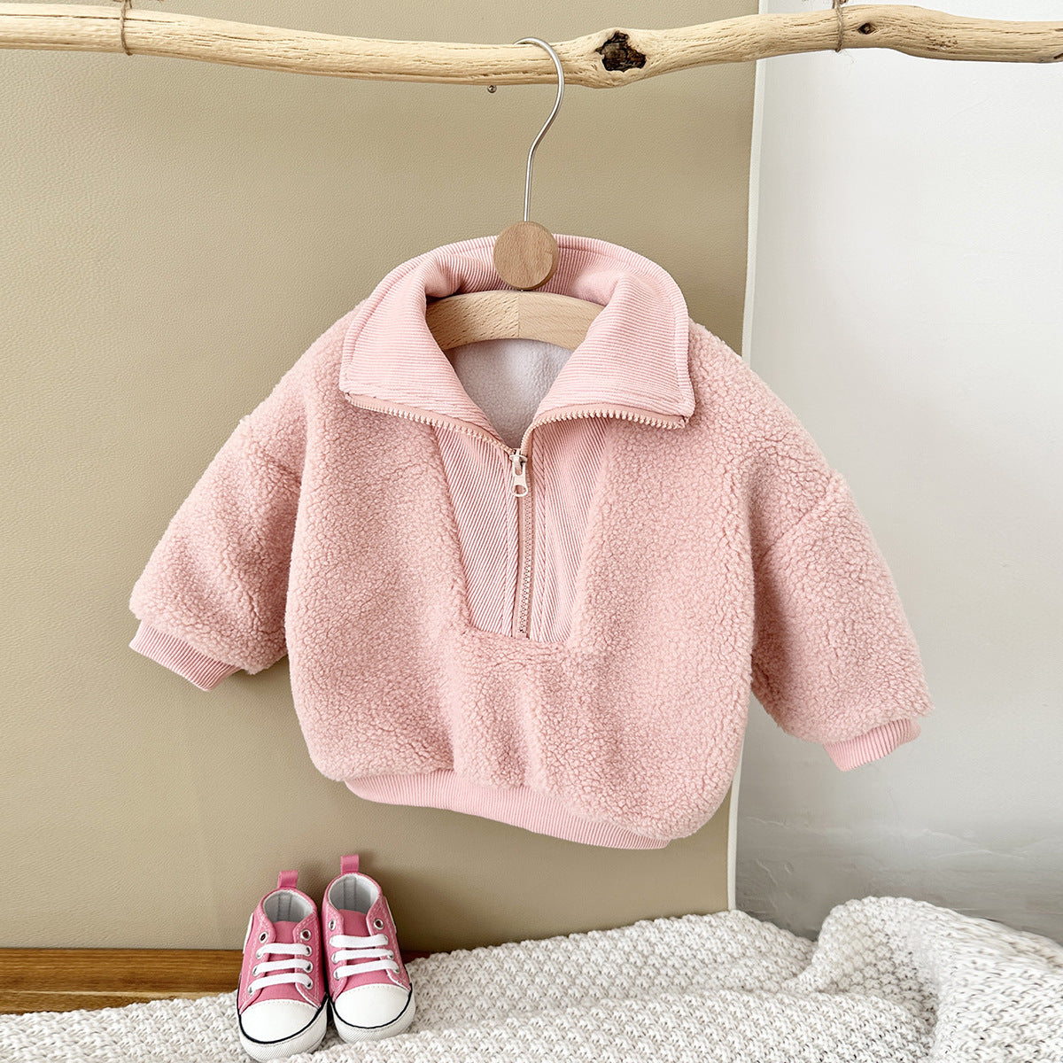 Zipper Sherpa Jumper