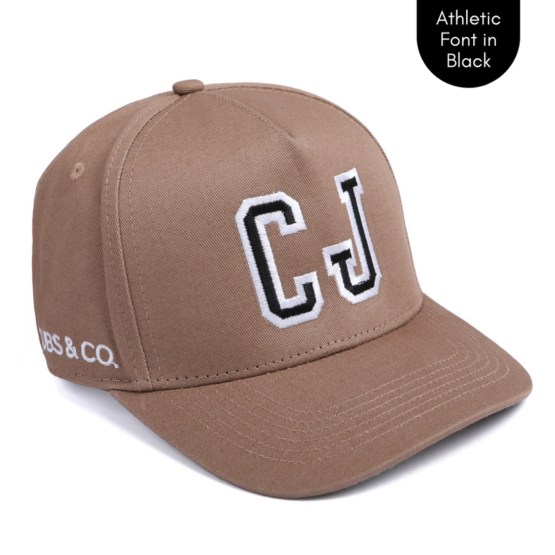 PERSONALISED MOCHA W/ INITIALS: Available in Baby - Adult Sizes - Cubs & Co.