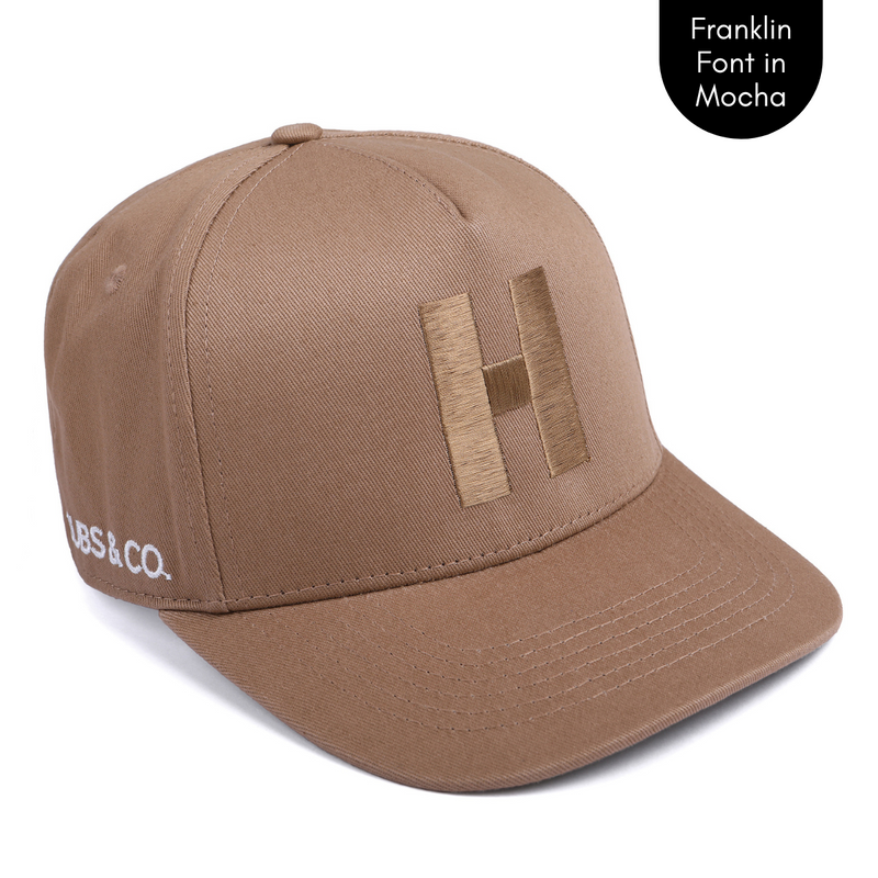 PERSONALISED MOCHA W/ INITIALS: Available in Baby - Adult Sizes - Cubs & Co.