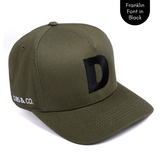 PERSONALISED OLIVE W/ INITIALS: Available in Baby - Adult Sizes - Cubs & Co.