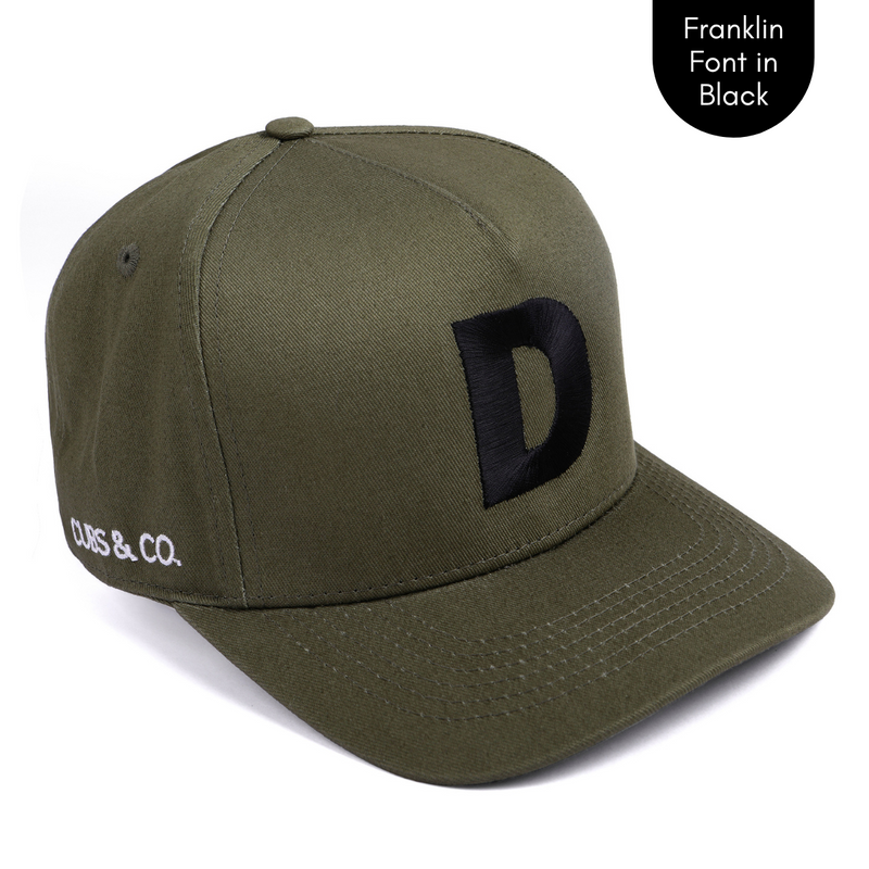 PERSONALISED OLIVE W/ INITIALS: Available in Baby - Adult Sizes - Cubs & Co.