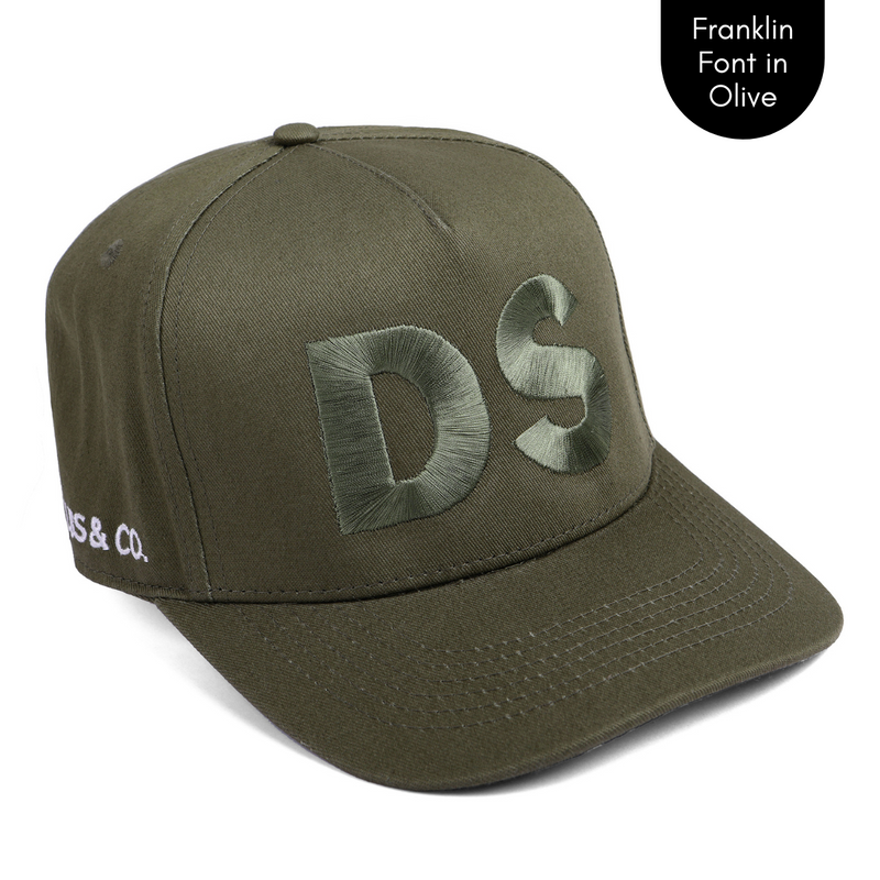 PERSONALISED OLIVE W/ INITIALS: Available in Baby - Adult Sizes - Cubs & Co.