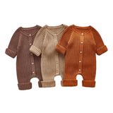 Knit Button Onesie