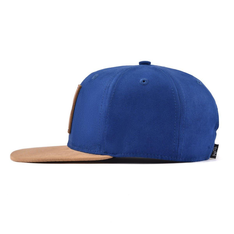 Suede navy snapback hat for babies, toddlers, kids and men. Cubs & Co. Australia