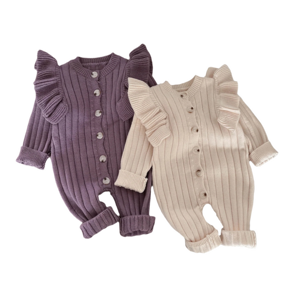 Macey Flutter Knit Onesie