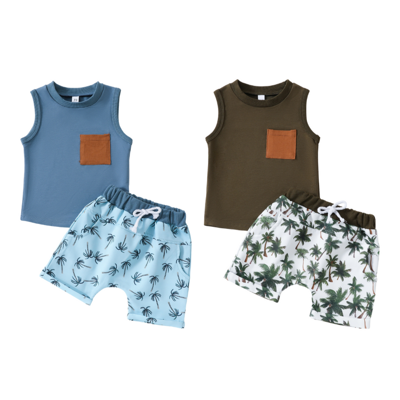 Hawaiian Shorts Set