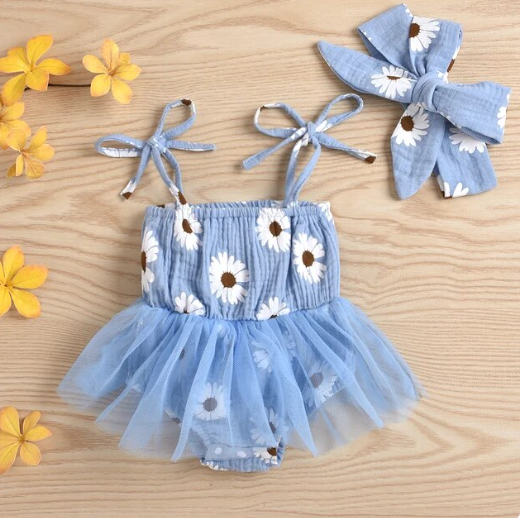 Daisy Tulle Romper