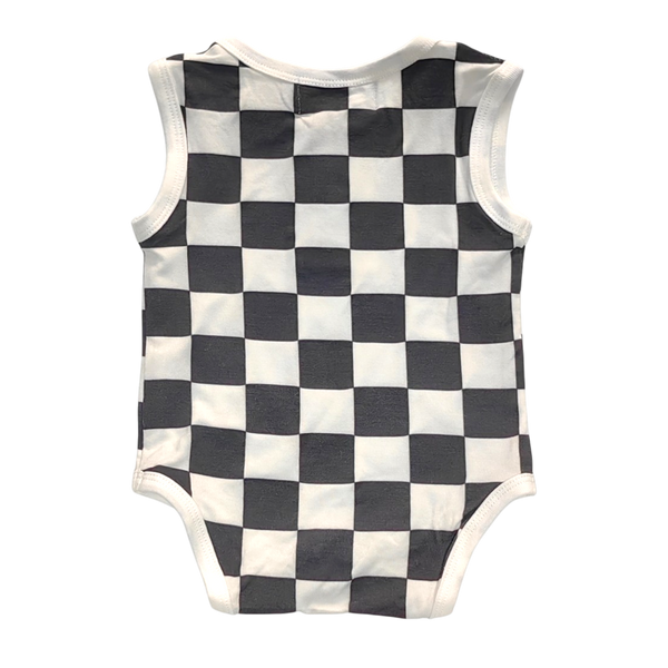 Elijah Checker Romper