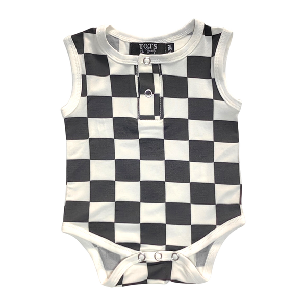 Elijah Checker Romper