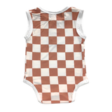 Elijah Checker Romper