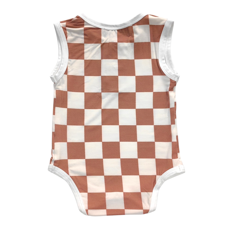 Elijah Checker Romper