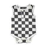 Elijah Checker Romper