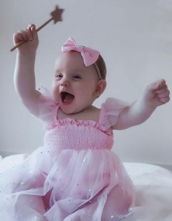 Bethany Star Tulle Romper - Clearance