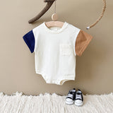 Colour Patch T-Shirt Romper - Clearance