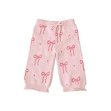 Tie-Up Bow Knit Baby Set