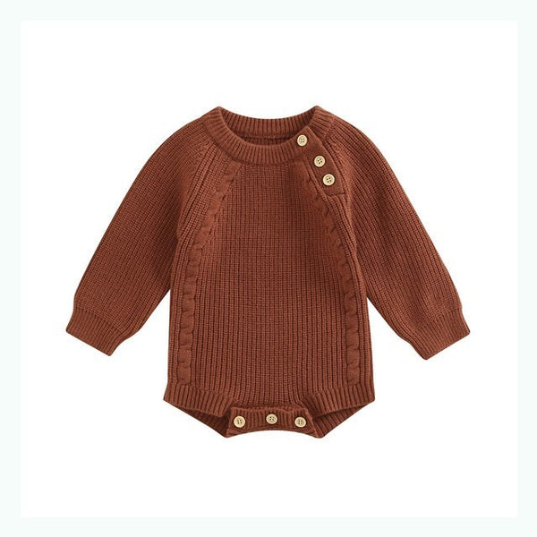 Button Knit Romper
