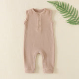 Sleeveless Waffle Onesie