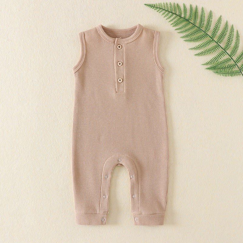 Sleeveless Waffle Onesie