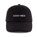 BLACK GOOD VIBES CAP