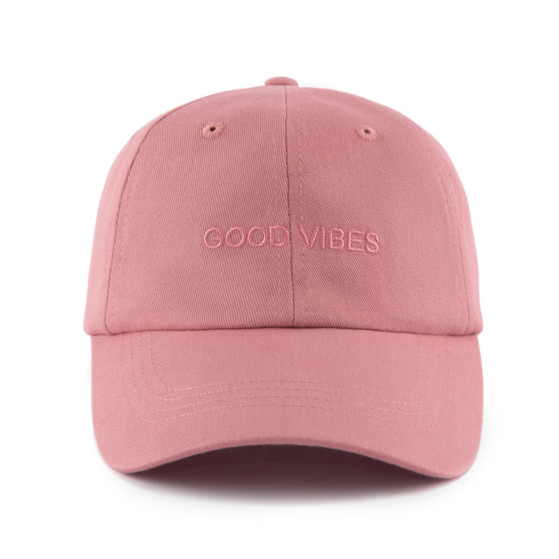 DUSTY ROSE GOOD VIBES CAP
