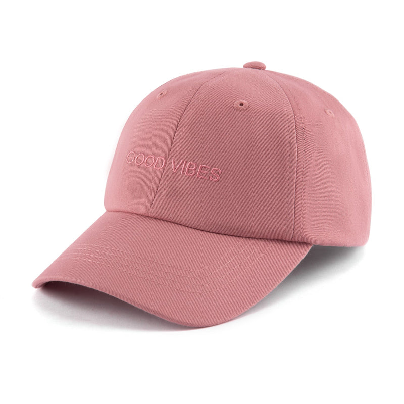 DUSTY ROSE GOOD VIBES CAP