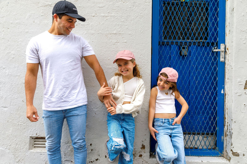matching father and daughter snapback hats