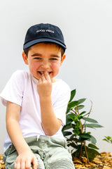 boys good vibes black cap