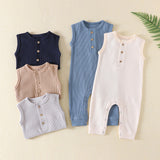 Sleeveless Waffle Onesie