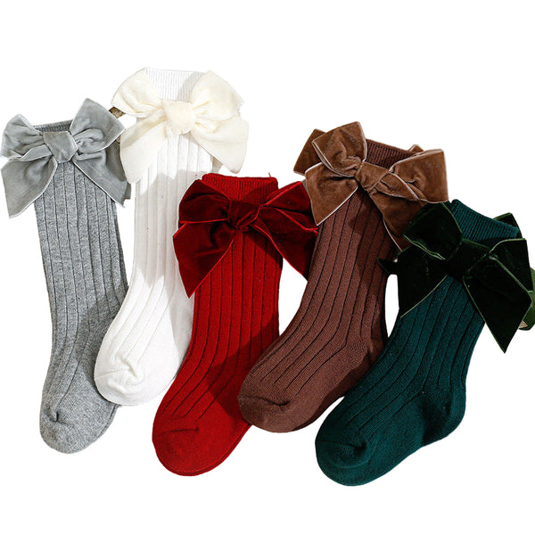 Christmas Bow Socks