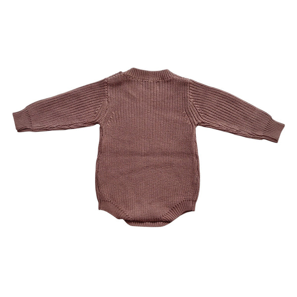 Button Knit Romper