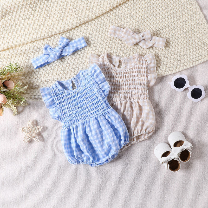 Emma Gingham Romper