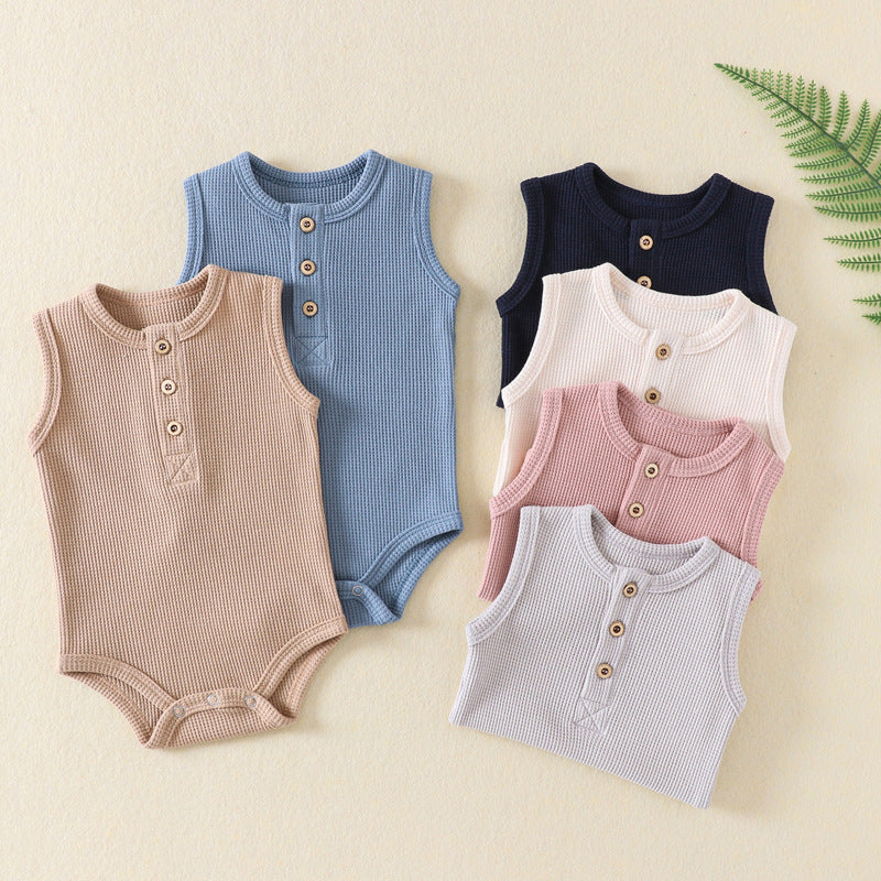 Sleeveless Waffle Bodysuit