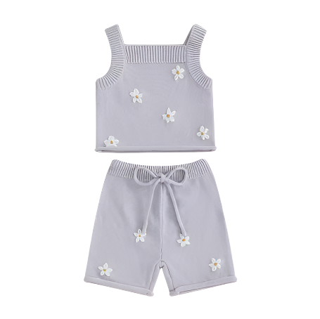 Tori Flower Knit Set