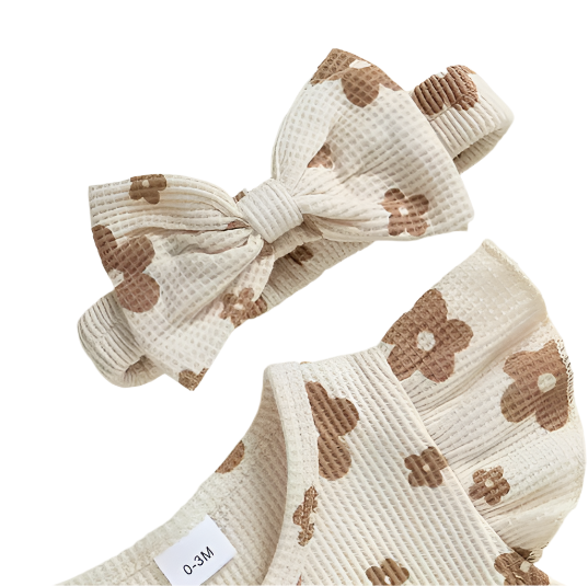 Rosie Sleeveless Flower Onesie
