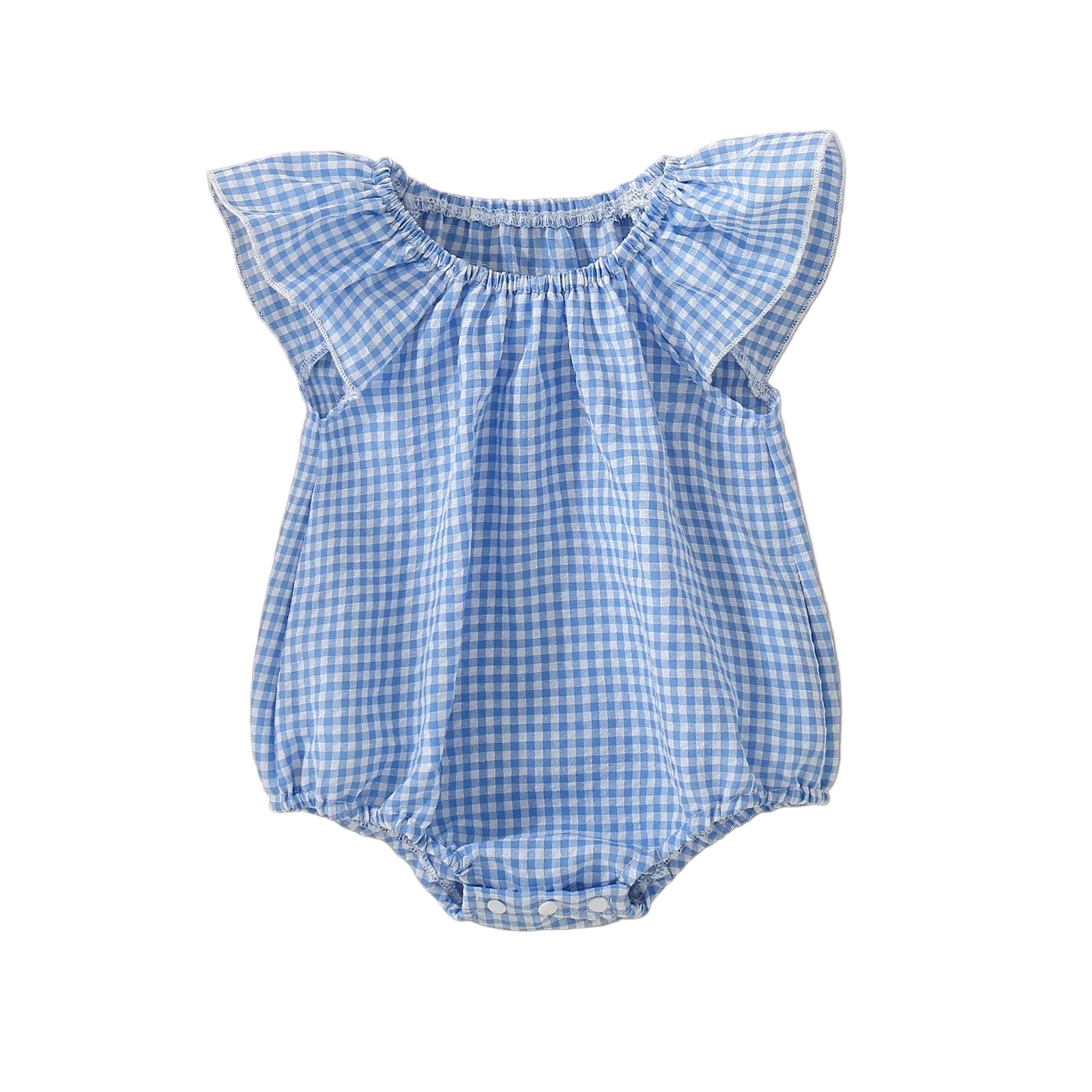 Hannah Plaid Romper