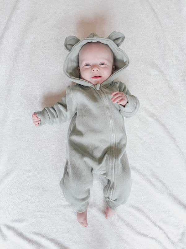 Bear Zipper Onesie - Clearance