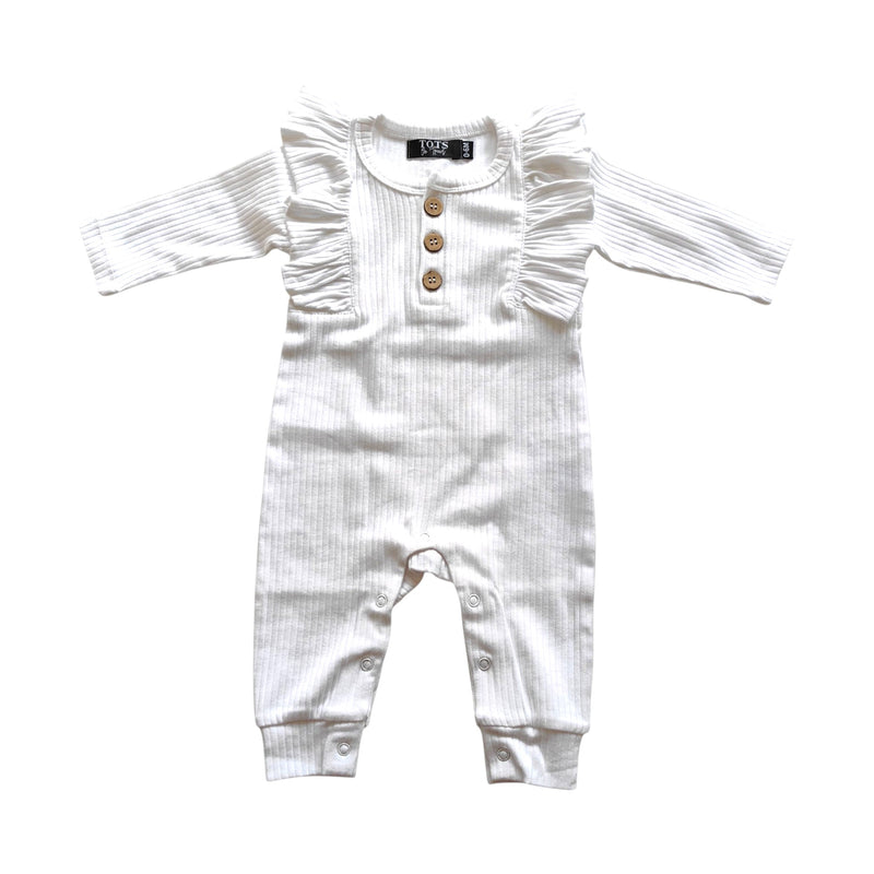 Ellie Onesie - White