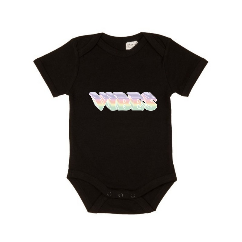 MLW By Design - Rainbow Vibes Bodysuit | Black or White