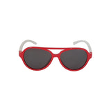 Aviator Kids Sunglasses - Red/ White