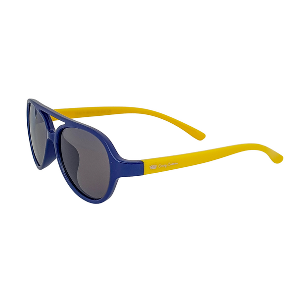 Aviator Kids Sunglasses - Blue & Yellow