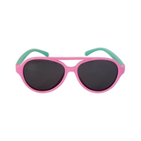 Aviator Kids Sunglasses - Pink & Green