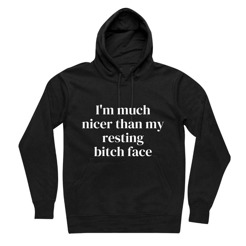 MLW By Design - I'm Nicer Adult Hoodie | Black or Pink