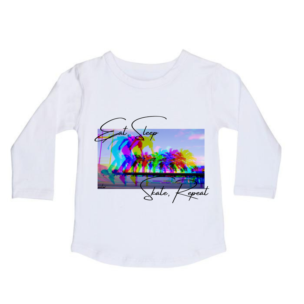 MLW By Design - Eat Sleep Skate Repeat Tee | Black or White