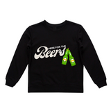 MLW By Design - Here For The Beers Adult Crew | Various Colours